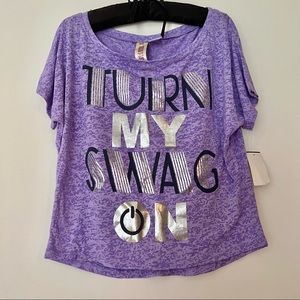 NWT Purple Crop Top